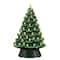 Mr. Christmas 18" Green Nostalgic Ceramic Tree with White Lights